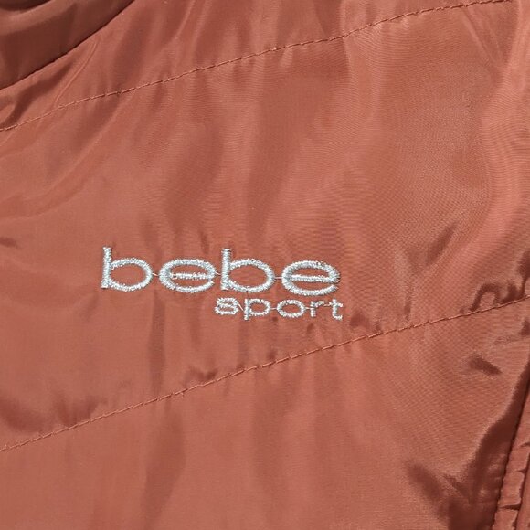 BEBE Women's Winter Coat Reversible Faux Fur Lined Anorak Parka Puffer Jacket - Picture 3 of 16